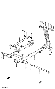 GP125 Маятник задний
