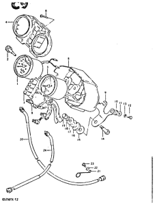 GS250 Спидометр-тахометр