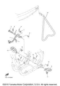 YZ450FFL Подножки