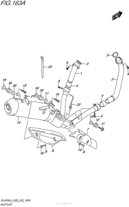 DL650 (ABS) Глушитель