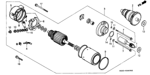 FL400R Стартерный мотор