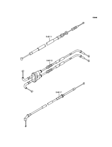 ZX636 Тросы управления
