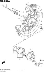 DR-Z70 Переднее колесо