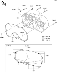 VN800 Крышки двигателя правые