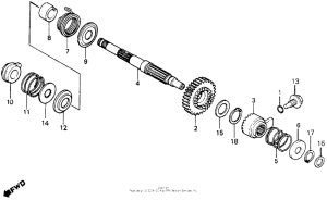 XR200 Кик стартер