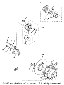 TZ250H Задний суппорт