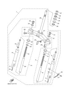 XF50 Передняя вилка