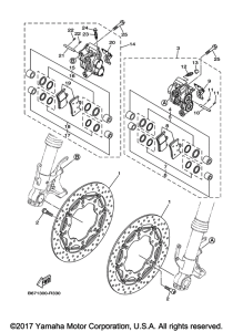 FZ10HCB Передний суппорт