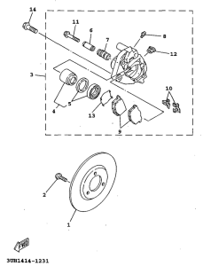 XC125 Передний тормоз