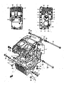 GS400 Картер двигателя