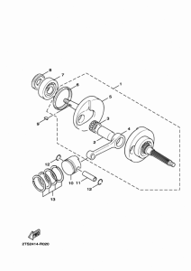 LTS125 クランクシヤフト & ピストン