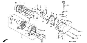 VF750C Водяная помпа