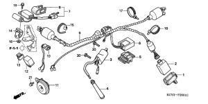 XR400R Wire harness /  ignition coil