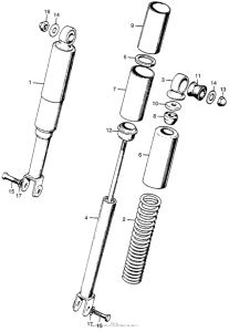 CA175 Ca175 rear shock absorber