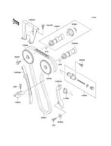 KL650 Распред вал