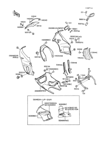 ZX500 Cowling(1 / 4)(zx500-b2 / b3)