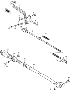 KX420 Педаль тормоза