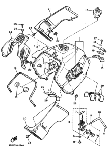 XT400E ﾌﾕｰｴﾙﾀﾝｸ