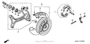 CN250 Переднее колесо