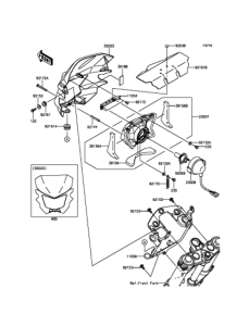 KLX125 ヘッドライト