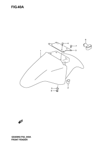 GS500 Переднее крыло