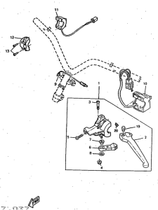 CW50RS Handle switch. lever