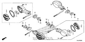 NC700X (DCT) Задний фонарь