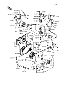 ZX400 Радиатор