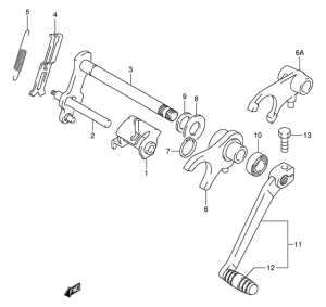JR50 Переключение передач