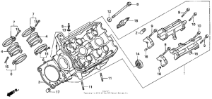 ST1100 Левая головка цилиндров