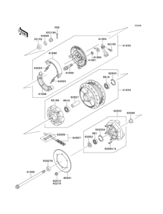 EJ650 Заднее колесо и цепь