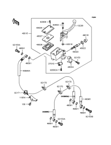 KLE650 Главный тормозной цилиндр