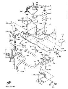 XVZ13TD Топливный бак