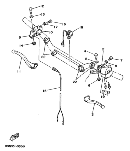 TY250S Handle switch. lever