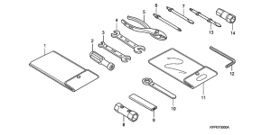 CBR125RS Инструменты