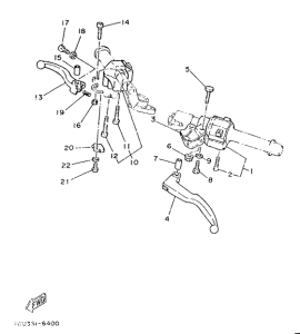 RD350LCF Handle switch. lever
