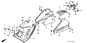 NH80 Center cover / body cover