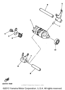 YZ490K Копирный вал