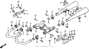 CX500 Глушитель