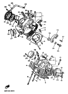 XV1100 Головка цилиндров