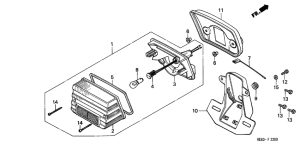 H100 Taillight unit ass`y