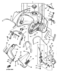 XTZ660 (20KW) Топливный бак