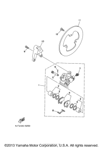 TZ125M Задний суппорт