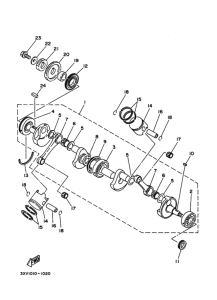 TZR250RS ｸﾗﾝｸｼﾔﾌﾄ. ﾋﾟｽﾄﾝ 1