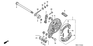 C90 Задний тормоз