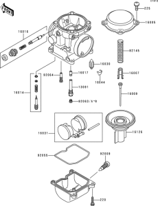 ER500 Карбюратор в разборе
