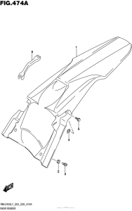 RM-Z450 Задний бампер