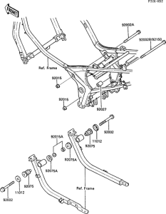 ZX600 Рама ,крепежные детали