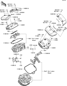 VN1700 Крышка головки цилиндров