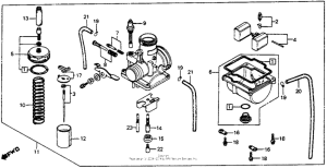 CR125R Карбюратор